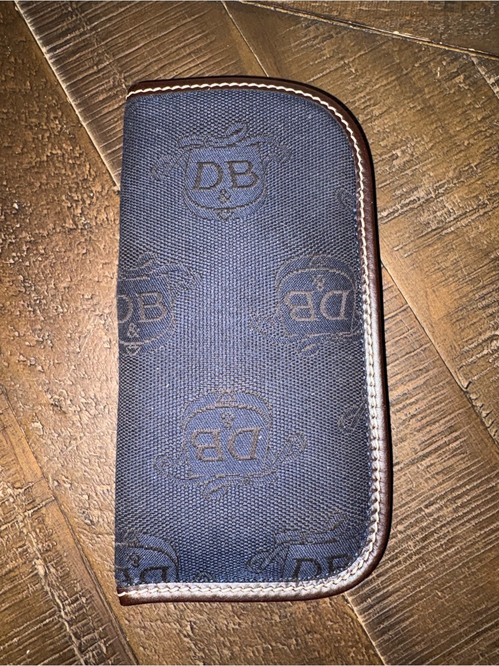 Dooney & Bourke Black Signature DB Jacquard Sunglasses Eyeglass Case